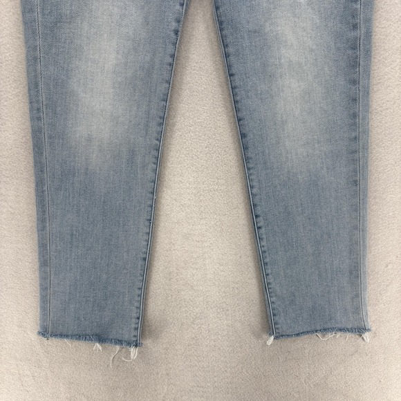 LuLaRoe With Love Straight Leg Jeans Womens 28 Ankle Raw Hem Stretch Denim Pants - Picture 3 of 13